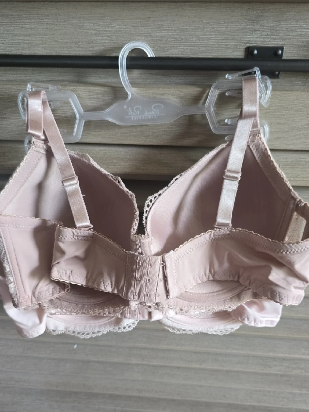 Rene Rofe Lace Lightly Padded Bra in Blush - Picture 9 of 16